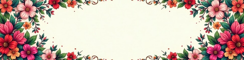 Obraz premium Intricate floral mandala frame, perfect for wedding invitations , antique, abstract