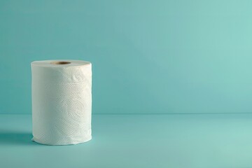 High Resolution of Closeup Plain Toilet Paper Roll
