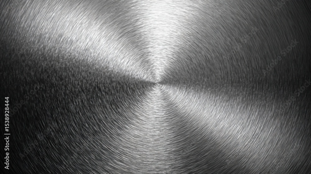 Fototapete a silver object with a circular shape. the object is shiny and reflective. the image has a metallic 