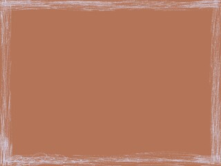white frame with brown background