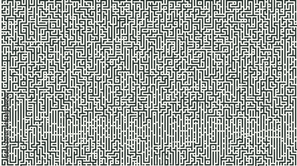 Poster complex labyrinth pattern expands background dense maze design