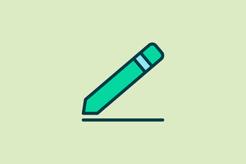 Edit icon. icon related to UI elements. suitable for web site, app, user interfaces,element, printable etc. flat line icon style. simple vector design editable
