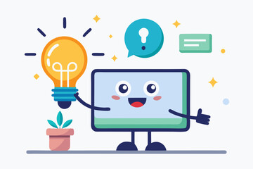 desktop monitor pointing glowing screen light