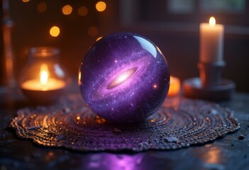 Amethyst Ball Art Ornament