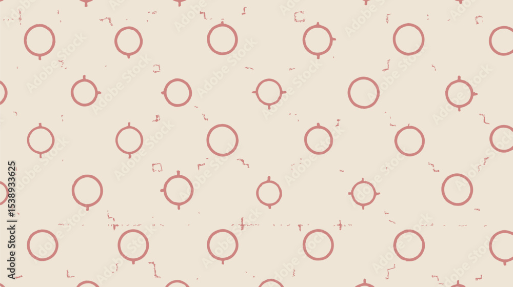 Poster geometric circles repeat create abstract pattern textile minimal design