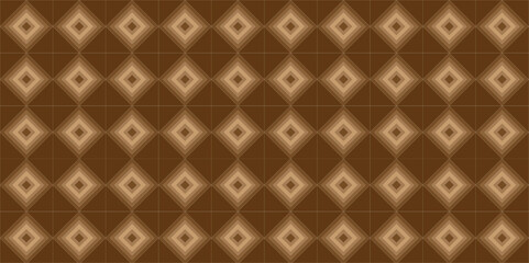 Fototapeta premium Seamless Geometric Diamond Pattern in Earth Tones, Abstract Modern Rhombus Repeat Background in Brown Hues, Elegant Neutral Design: Repeating Diamond Tile Motif.