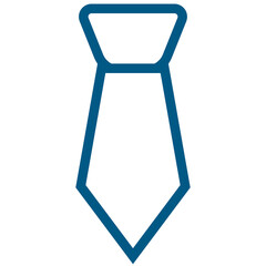 navy outline tie icon