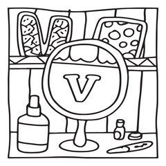 Secret Forest – Bold and Easy Coloring Pages for All Ages | Magical Nature Scenes to Color | Line art vector illustration | Forest Coloring Page | animal coloring page | Print