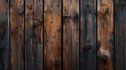 Obraz premium Dark Brown Weathered Wood Texture Background