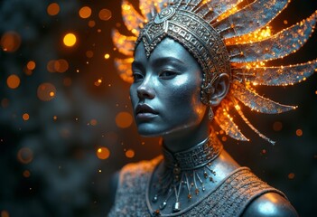 Close up of Headwear Character Art
