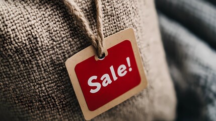 Elegant sale sign with clean, modern text layout reading "Sale!" used for marketing and branding visuals.
