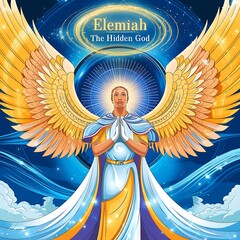Angel Elemiah – The Hidden God  4th Kabbalistic Angel of Divine Power Protection and Truth Six Winged Seraphim Guardian of Travelers and Seekers of Justice Revealer of Betrayal and Mental Clarity