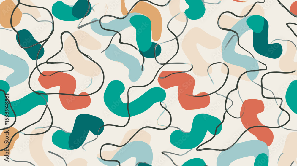 Poster abstract shapes overlay pattern background texture design art