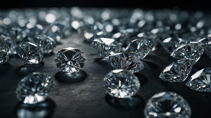 diamond on black background