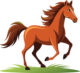 Horse in the field, A running horse isolated on transparent background, horse and jockey, horse and rider