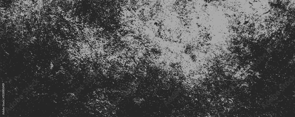 Poster textured surface revealing intricate patterns of black and grey hues, evoking a sense of depth and m