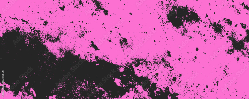 Poster vibrant abstract artwork featuring bold pink and black splashes creating dynamic visual energy and c