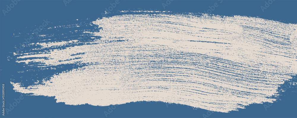 Poster Soft brush strokes create a calming contrast against a deep blue background emphasizing artistic expression and creativity