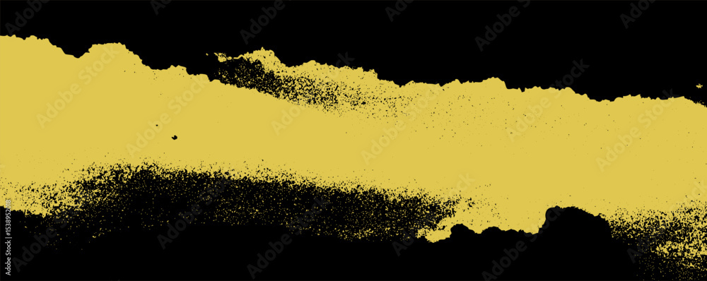 Poster abstract yellow streak against a black background showcasing dynamic artistic texture with contrasti