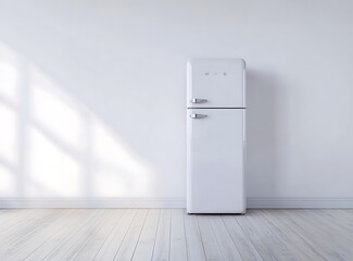 empty fridge with a refrigerator