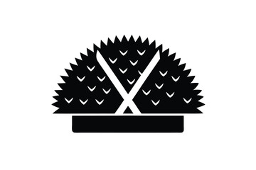 Durian Fruit with Knife Icon