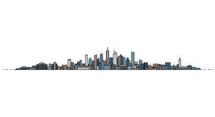 City skyline illustration background