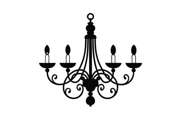 Elegant Black Silhouette Chandelier Design