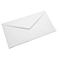 White Mail Envelope Isolated on White Background
