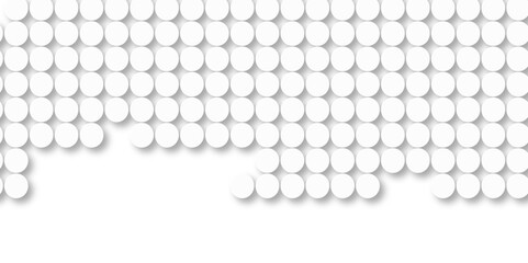 White tiles wall. round marble textures, ball tiles. Top view pavement circle block white texture with seamless patterns floor background. Air Bubble wrap texture background. Textured Background.