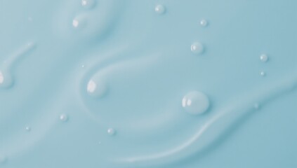 Close-up shot of hyaluronic acid serum in clear liquid gel form featuring intricate bubble detail against a clean cosmetic backdrop