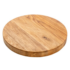Wooden Circle Isolated on White Background
