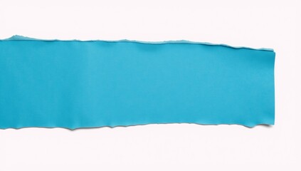 Ok torn piece of blue-toned paper or cardboard featuring tactile textured details against a clean white background