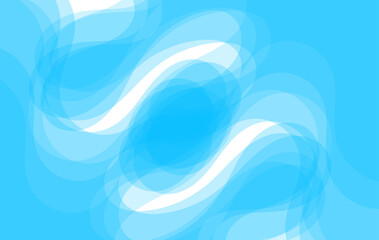 Modern Blue Fluid Wave Design Abstract Backdrop