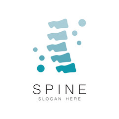 Spine care symbol logo template vector illustration design