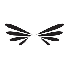 black and white wings icon