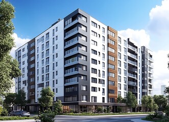 Fototapeta premium modern building in the city