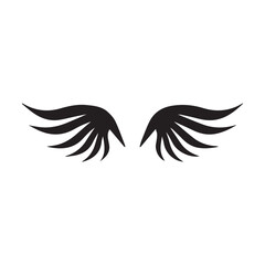 black and white wings icon