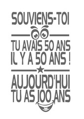100 ans souvenir anniversaire smiley