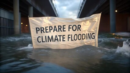 Flash Flood Climate Warning Series. Prepare for Climate Flooding Emergency Water Warning Signals Urgent Action Needed to Safeguard River Communities