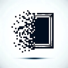 Disintegrating Pixel Frame Icon
