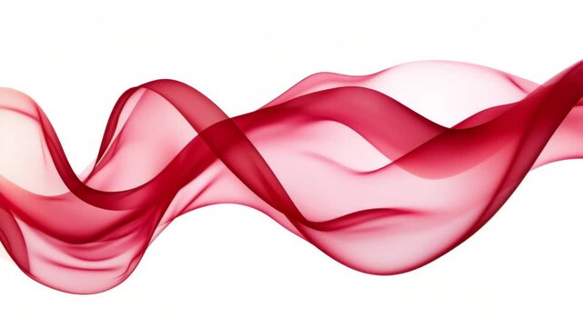 red wave line smoke fabric