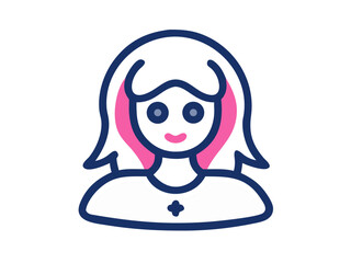 Obraz premium Lady logo vector desigen 