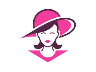 Lady logo vector desigen 