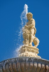 View of the fountain and its parts in České Budějovice