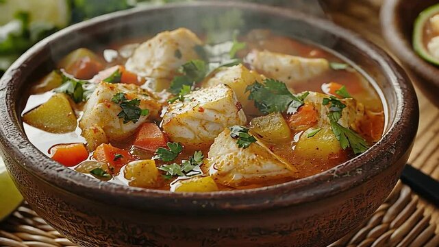 caldo de pescado mexican food video