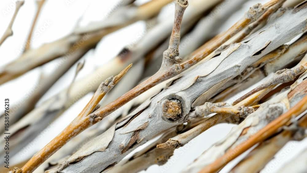 Poster a detailed view of tangled tree branches