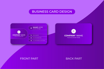Creative stylist modern visiting card and business card template, clean layout
