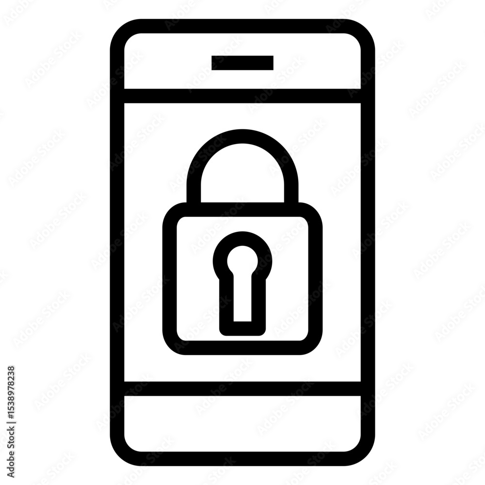 Poster security vector icon