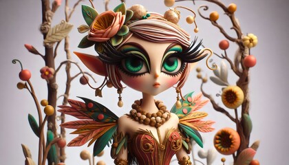 "Hadas de Arcilla: Magia Modelada a Mano"