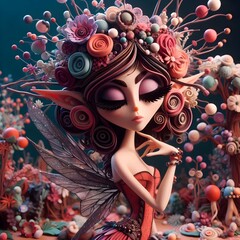 "Hadas de Arcilla: Magia Modelada a Mano"